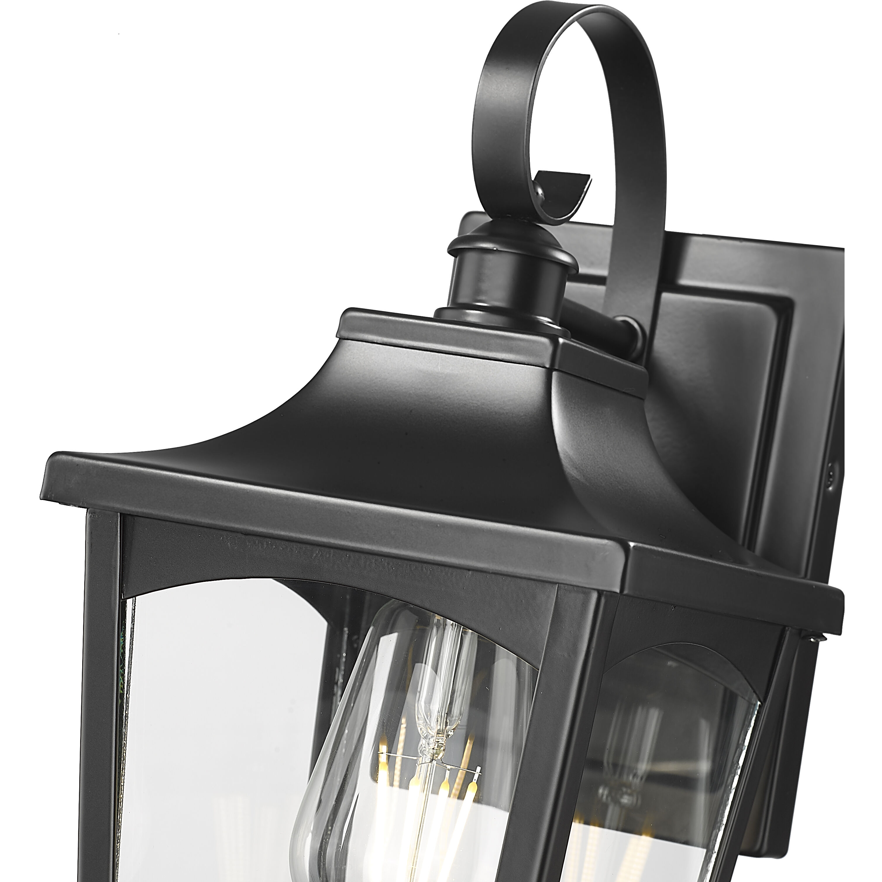 Curry 1 Light 12.62 inch Powder Coated Black Outdoor Wall Sconce
